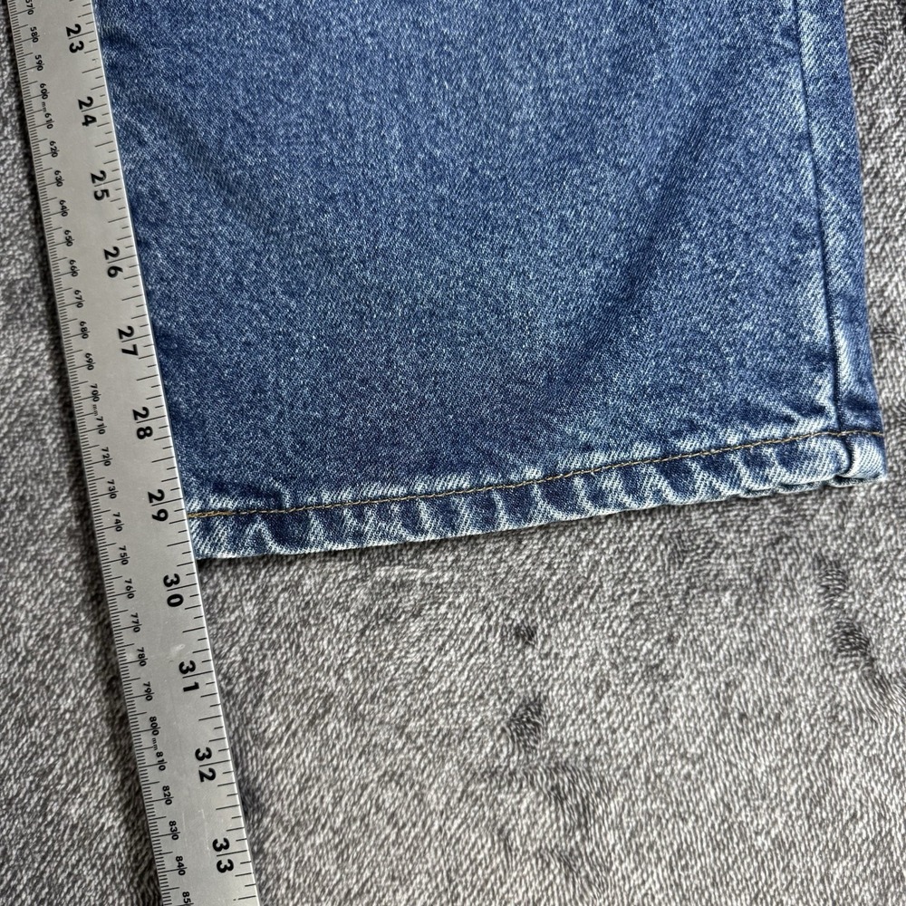 L.L. Bean Men's Classic Fit Flannel Lined Jeans 40x29 Blue‎ Cotton Denim - Picture 16 of 16